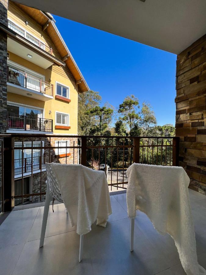 Apto Moderno Com Lareira, Piscina Aquecida E Infra Completo Em 格拉玛多 外观 照片