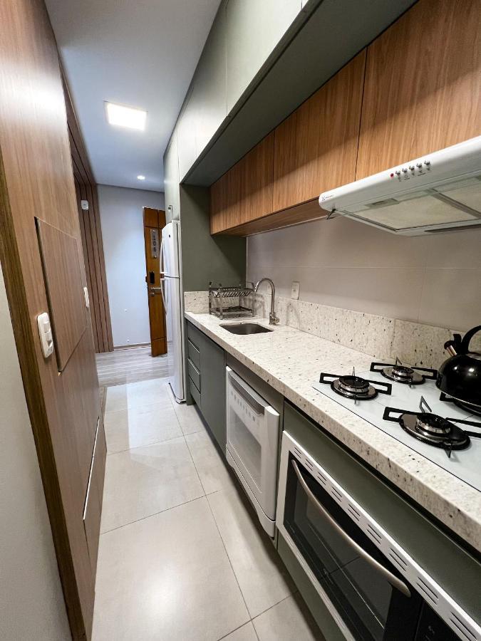 Apto Moderno Com Lareira, Piscina Aquecida E Infra Completo Em 格拉玛多 外观 照片