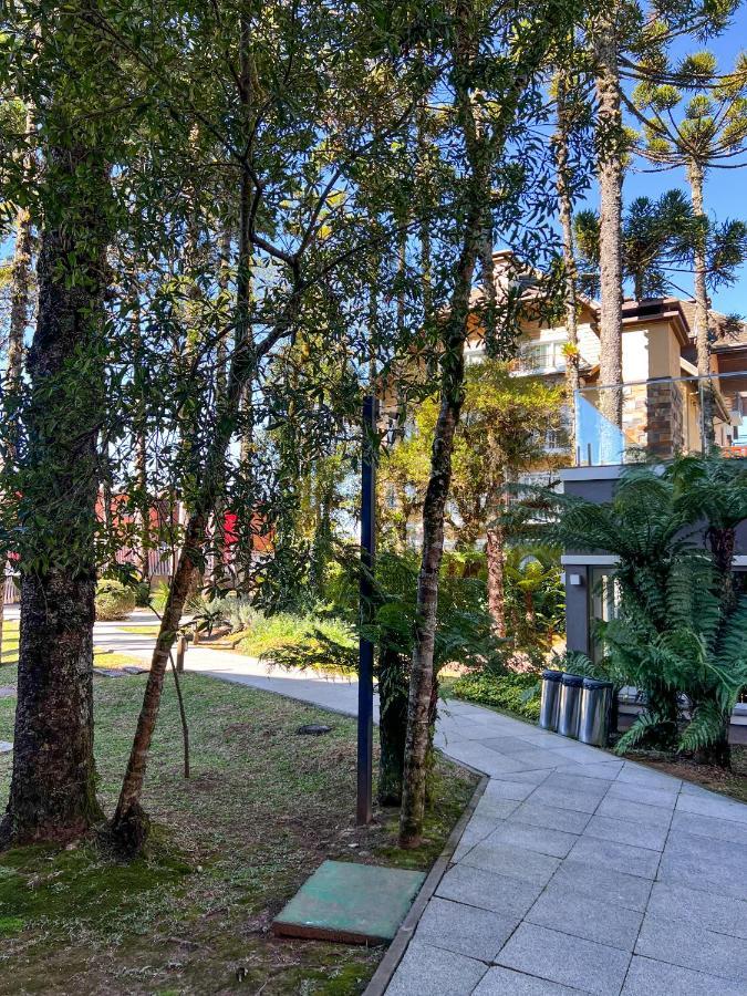 Apto Moderno Com Lareira, Piscina Aquecida E Infra Completo Em 格拉玛多 外观 照片