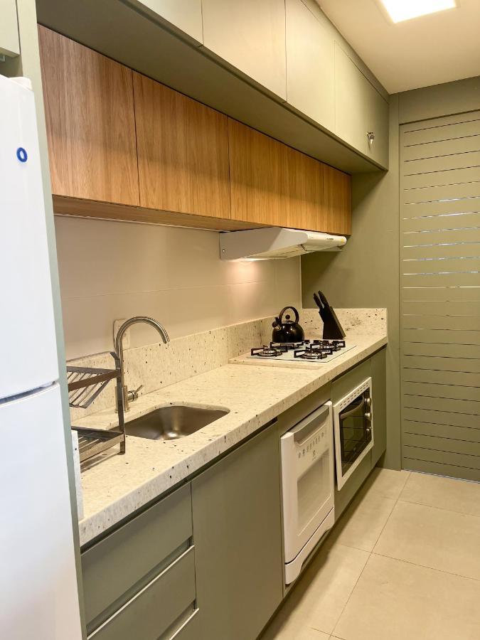 Apto Moderno Com Lareira, Piscina Aquecida E Infra Completo Em 格拉玛多 外观 照片