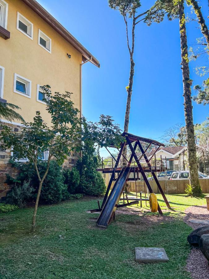 Apto Moderno Com Lareira, Piscina Aquecida E Infra Completo Em 格拉玛多 外观 照片