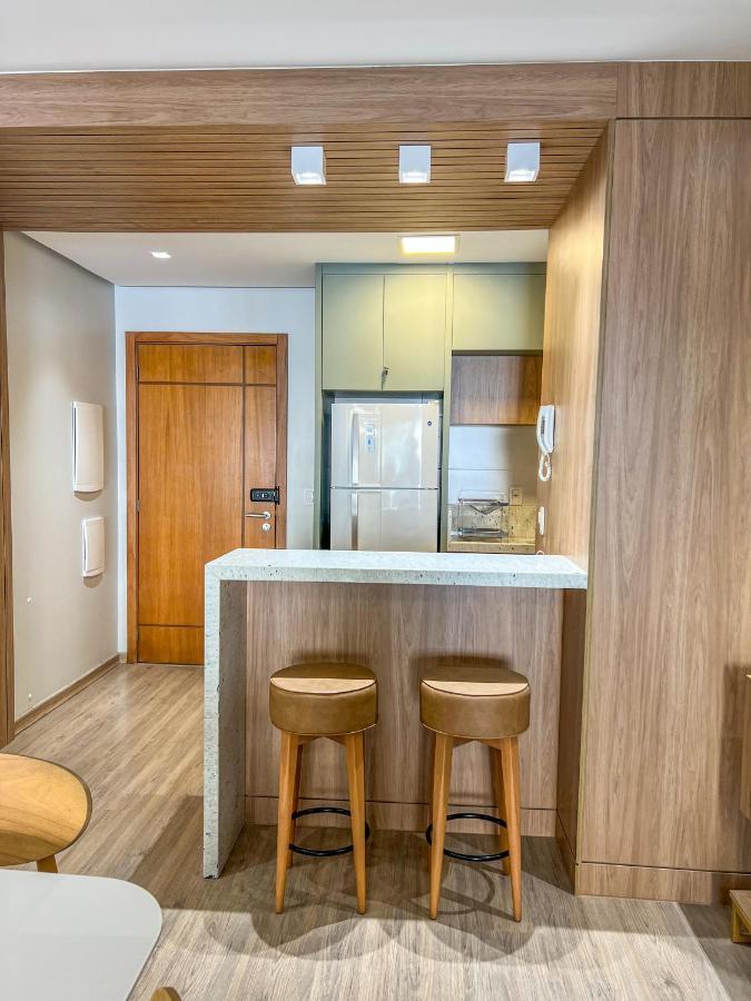 Apto Moderno Com Lareira, Piscina Aquecida E Infra Completo Em 格拉玛多 外观 照片